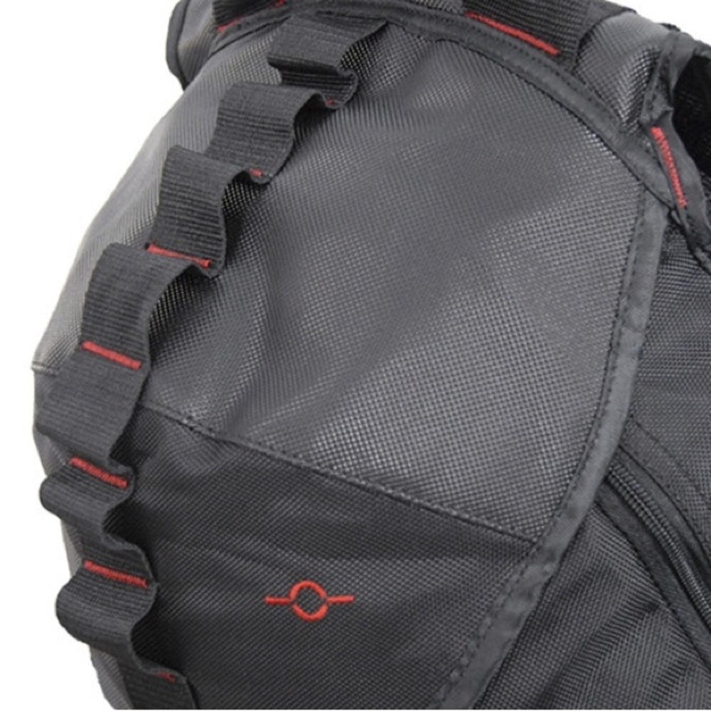 Flying Circle Black Backpack Mag Gear Book Camping Hiking Recreational Bag - Picture 10 of 13